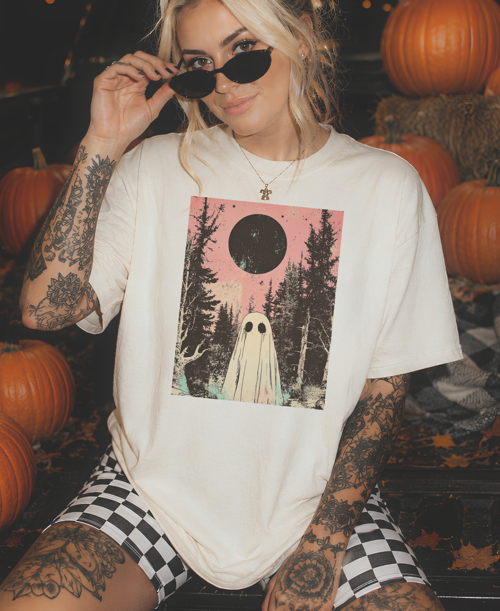 Ghost In The Pines Vintage Graphic Tee