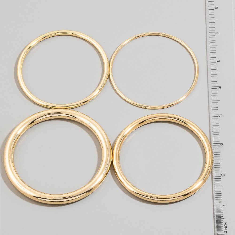 The Mixed Metals Bangle Set