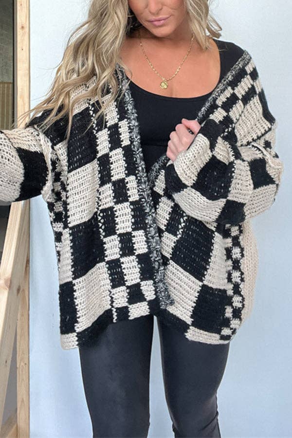 The Checkmate Cardigan