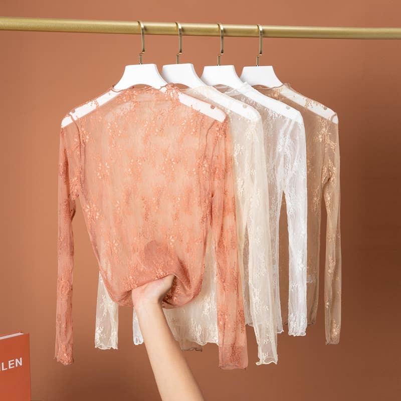 The Afterglow Mesh Top