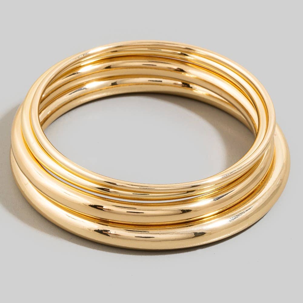 The Mixed Metals Bangle Set