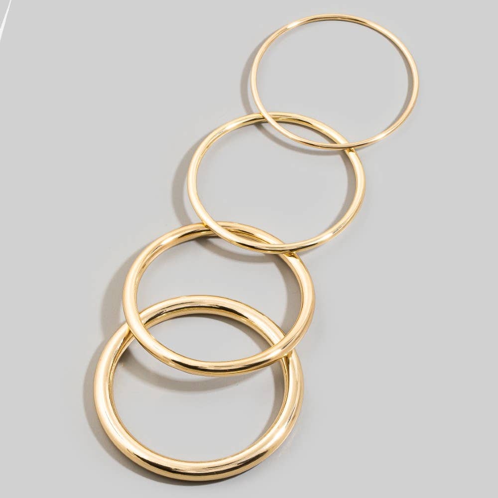 The Mixed Metals Bangle Set